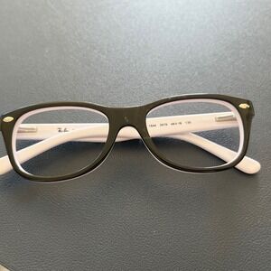 Ray-Ban 1544‎ Black & Beige Eyeglass Frames Kids Authentic Designer Glasses